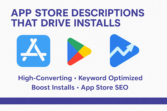 write SEO rich app play store descriptions