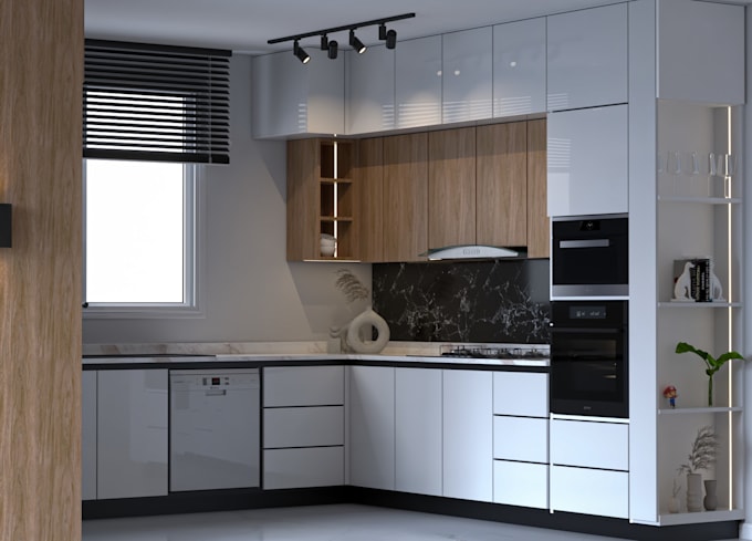 design your  kitchen , wardrobe floor layout