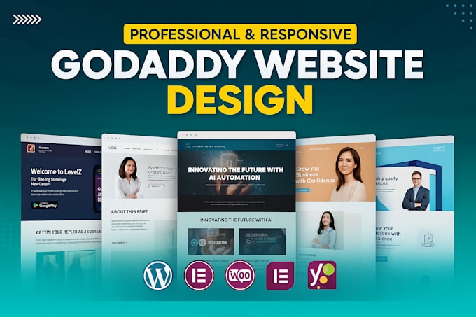 create a modern and responsive godaddy website