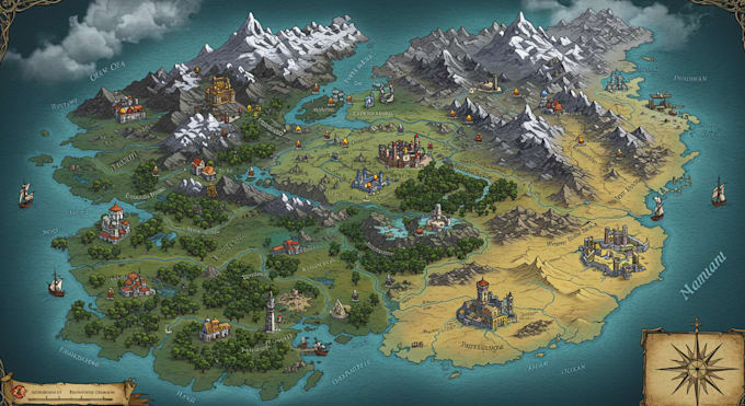 make your fantasy map for rpg, novels and games