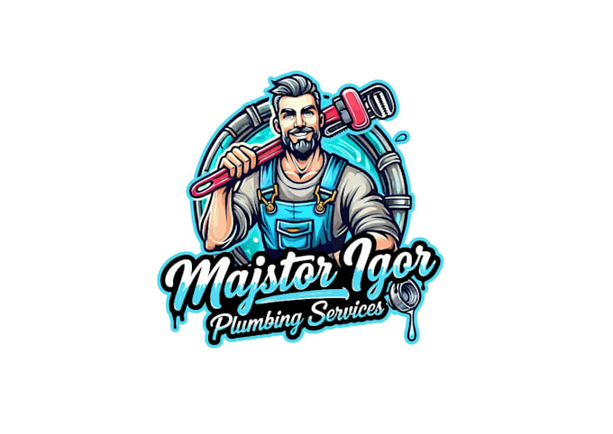 create professional and specially plumbing logo design