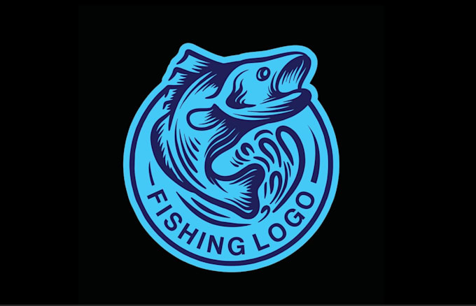 design fishing logo  satisfaction guaranteed