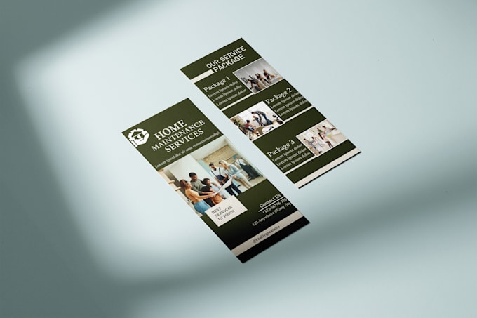 professionally design dl flyer, rack card design