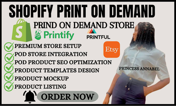 create shopify print on demand pod store setup with printify digital products
