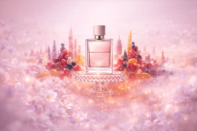 create luxury perfume advertising visuals