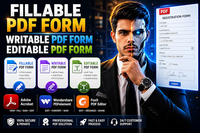 convert your pdf into fillable dynamic form and interactive pdf