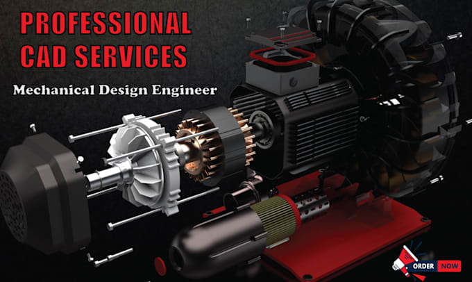 create 3d cad models, mechanical designs and engineering projects