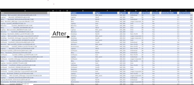 clean, format and organize your excel or google sheets data