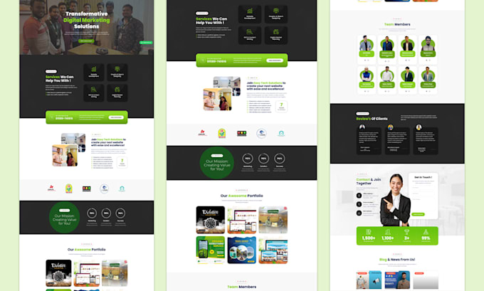 be your front end web developer using html, css, javascript, react js, bootstrap