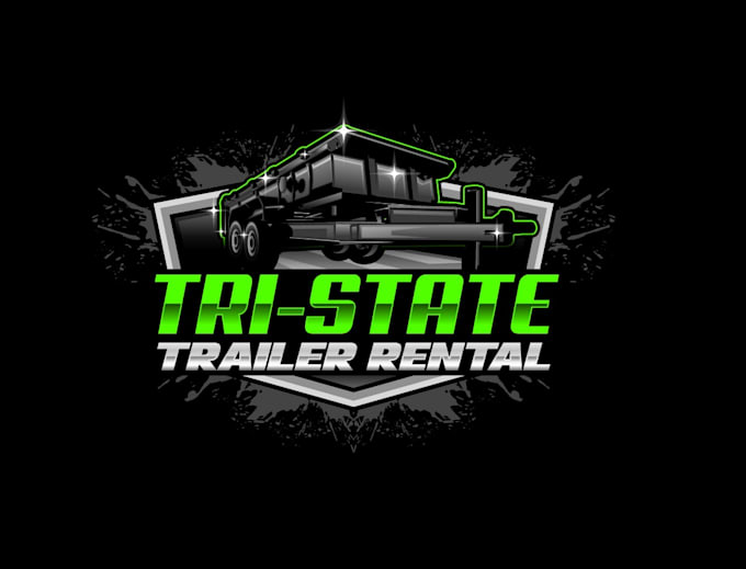 create exclusive and marvelous dump trailer  logo design