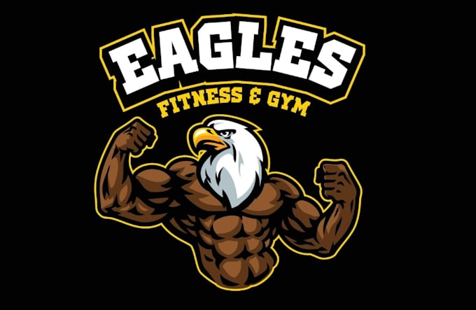 creative modern awesome fitness logo design