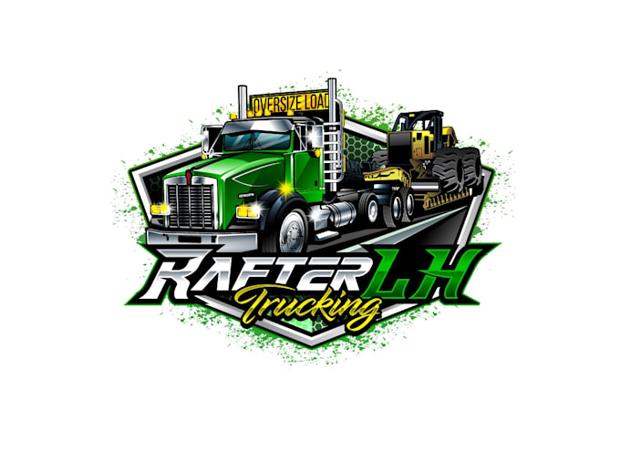create attractive and imagination truck  logo design