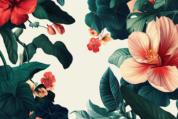 draw botanical illustrations of flowers