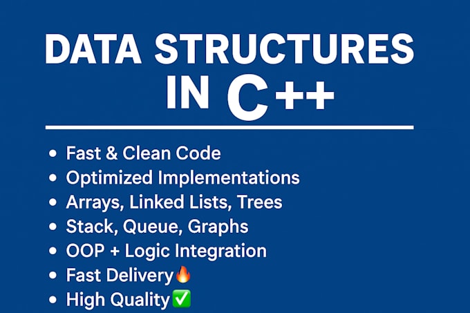 implement data structures and algorithms in c plus plus