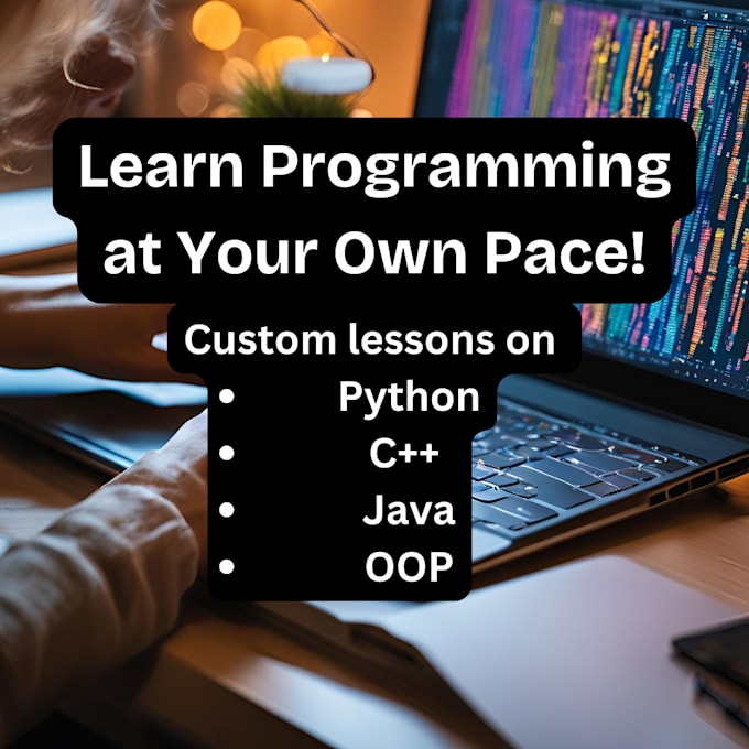 teach programming in python, java, cpp, oop