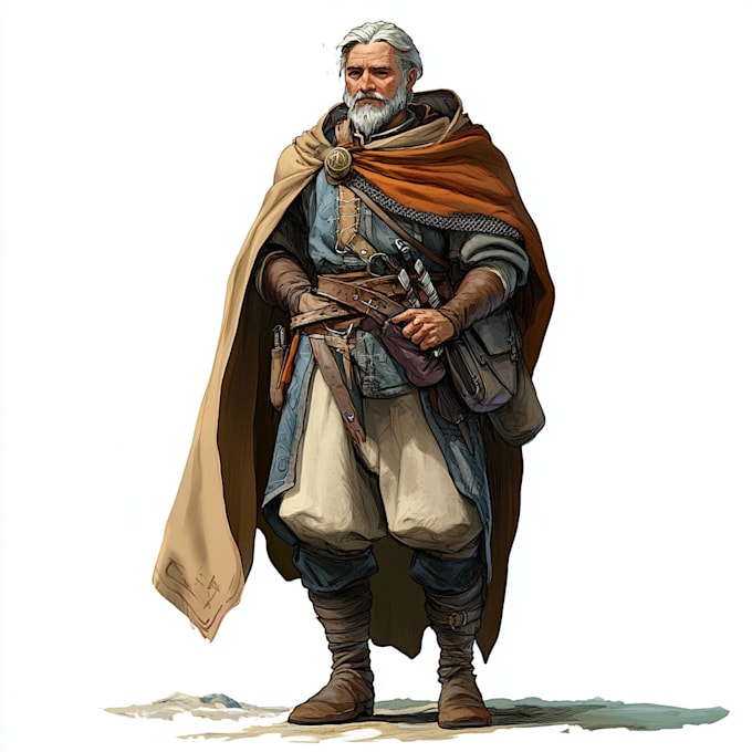 make a quick sketch of your character design