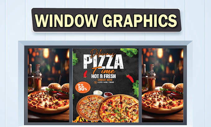 design professional window signage and displays