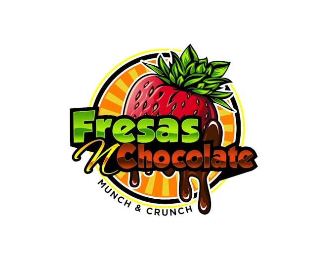 create creative and good looking strawberry logo design