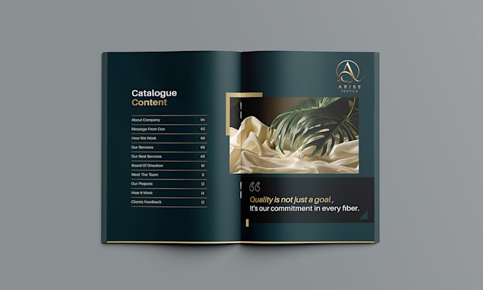 design premium catalog, brochure, or flyer