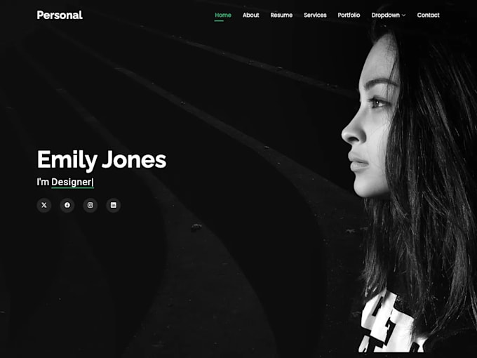 professionally create personal website or portfolio website
