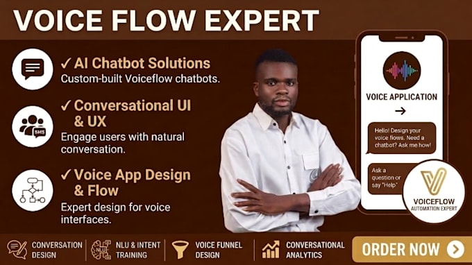 design and build voiceflow chatbots voice apps and conversational UI