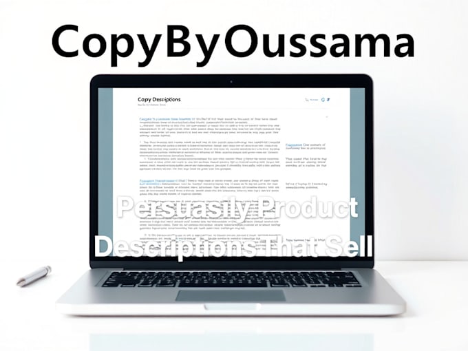 write a convincing product description for your online store