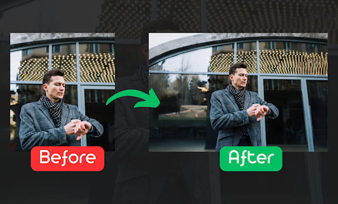 professionally expand images on the same background
