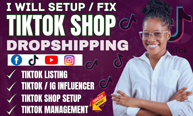 setup tiktok shop dropshipping tikok shop manager tikok ads shopify marketing