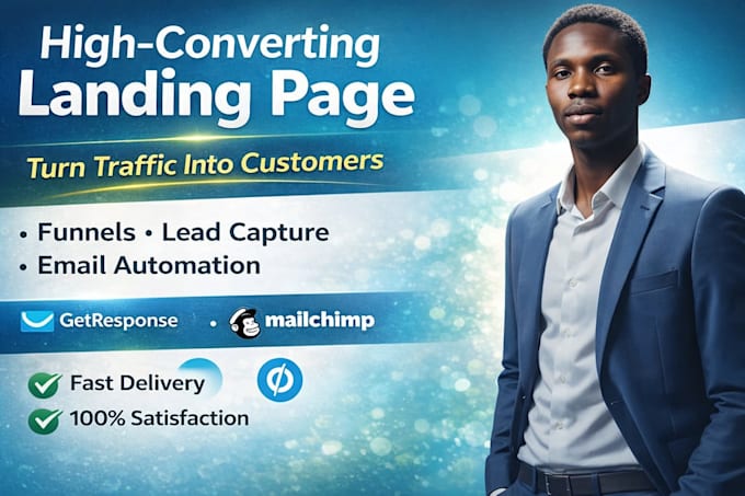 build highconverting responsive landing pages on getresponse mailchimp unbounce