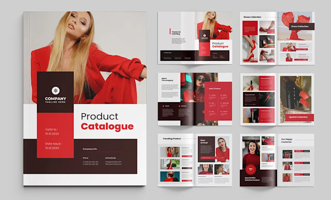 design product catalog, fashion lookbook sale sheet, line sheet leaflet redesign