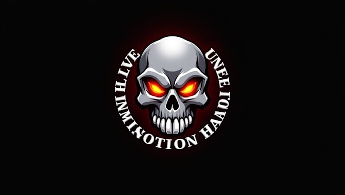 design skull mascot logo in high definition