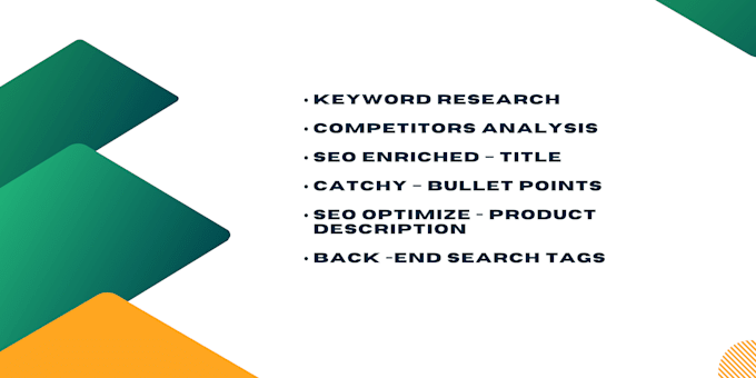 create converting SEO amazon listing optimization