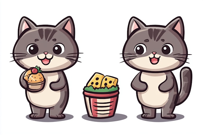 design cute vector cartoon characters for animation