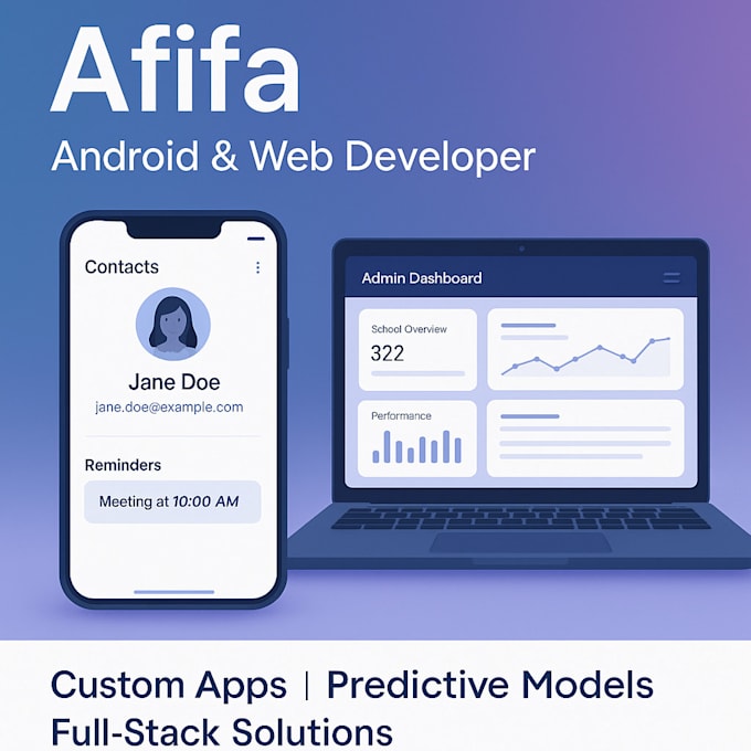 develop full stack web or android app