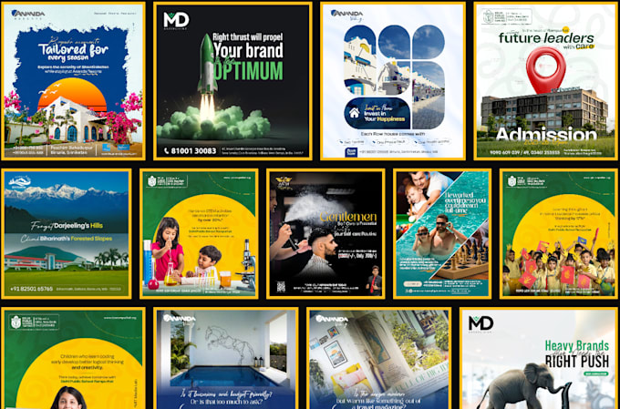 design creative facebook ads and 30 custom posts for social media