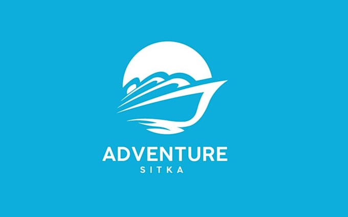 design a modern premium adventure travel logo