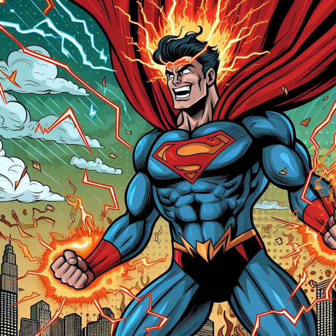 do photo to cartoon character superhero comic book