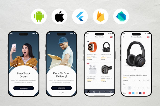 design flutter apps, bespoke flutter UI, convert figma to flutter