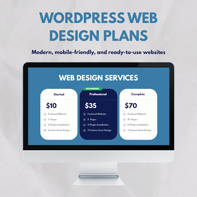 build a basic wordpress website for your business or project