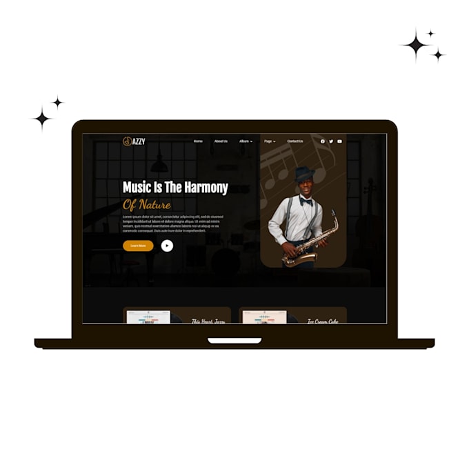 design artist wordpress website with free business logo