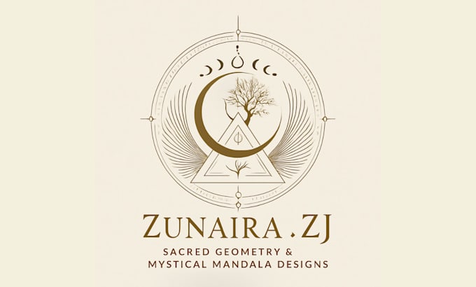 design custom mystical, mandala,  sacred geometry logo