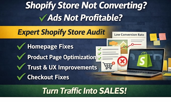 professionally review and audit your shopify store to increase conversions