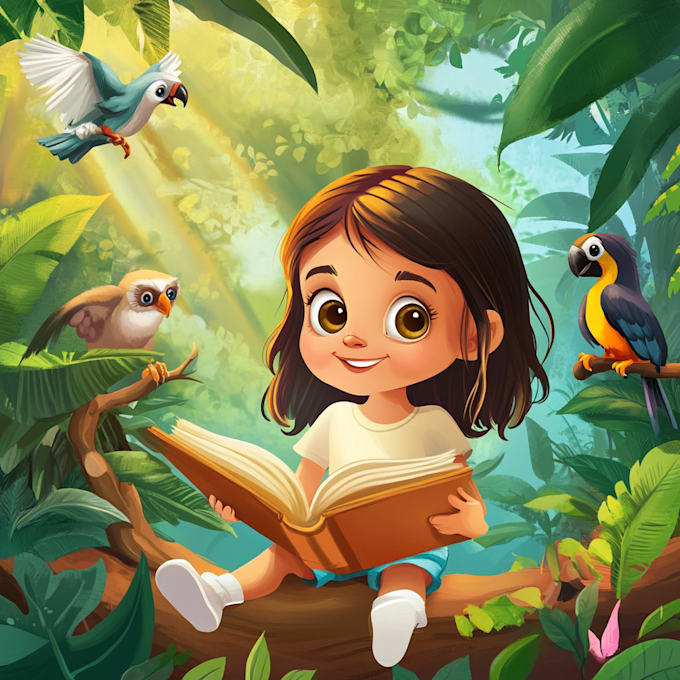 create stunning children book illustration package for KDP