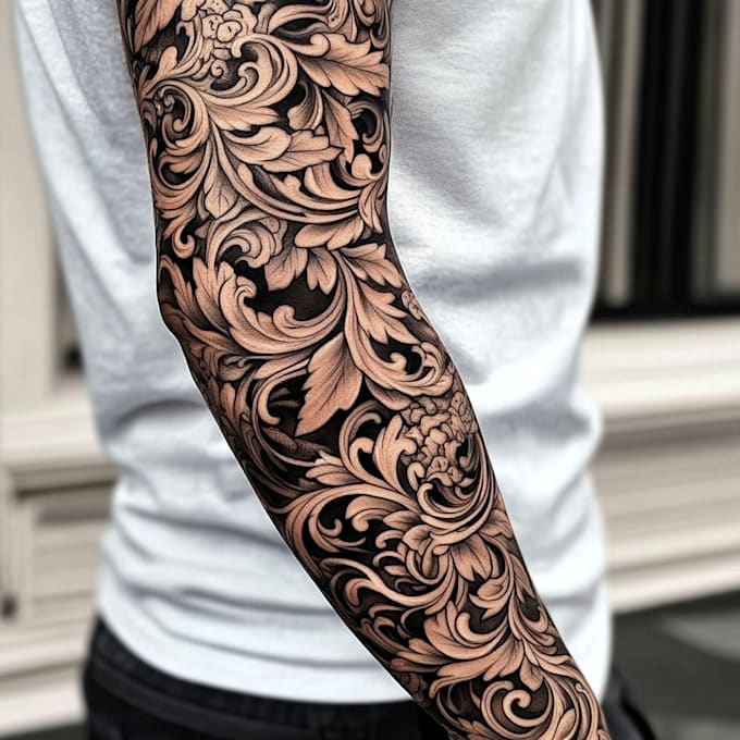 develop custom tattoo design, sketch