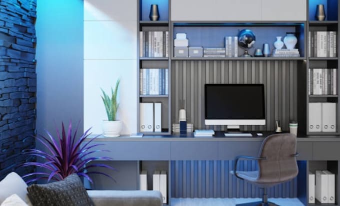 design zoom virtual background professionally with 3d logo