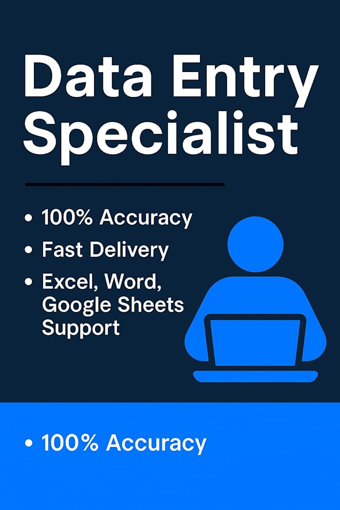do fast and accurate data entry and typing work