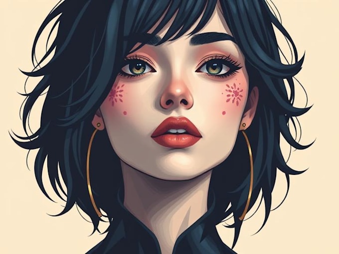 make unique and cool vector art portrait of you