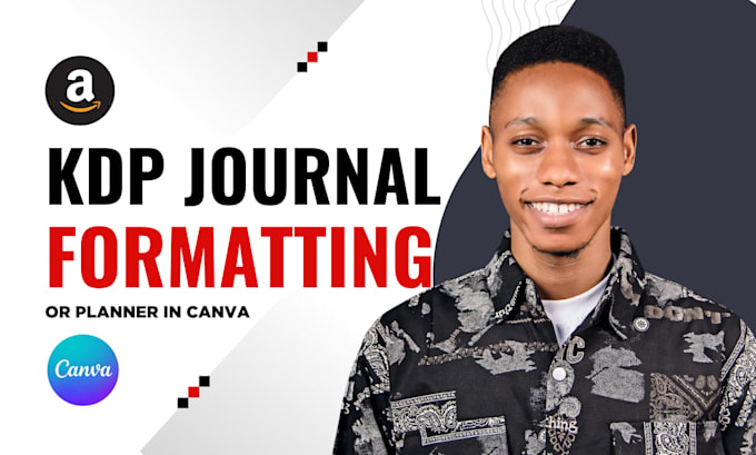 format your journal low content book in canva for amazon KDP