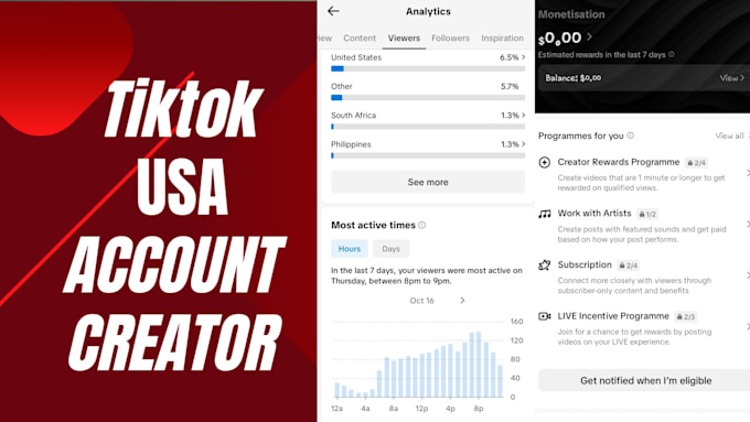tikktok monetizable accounts creator