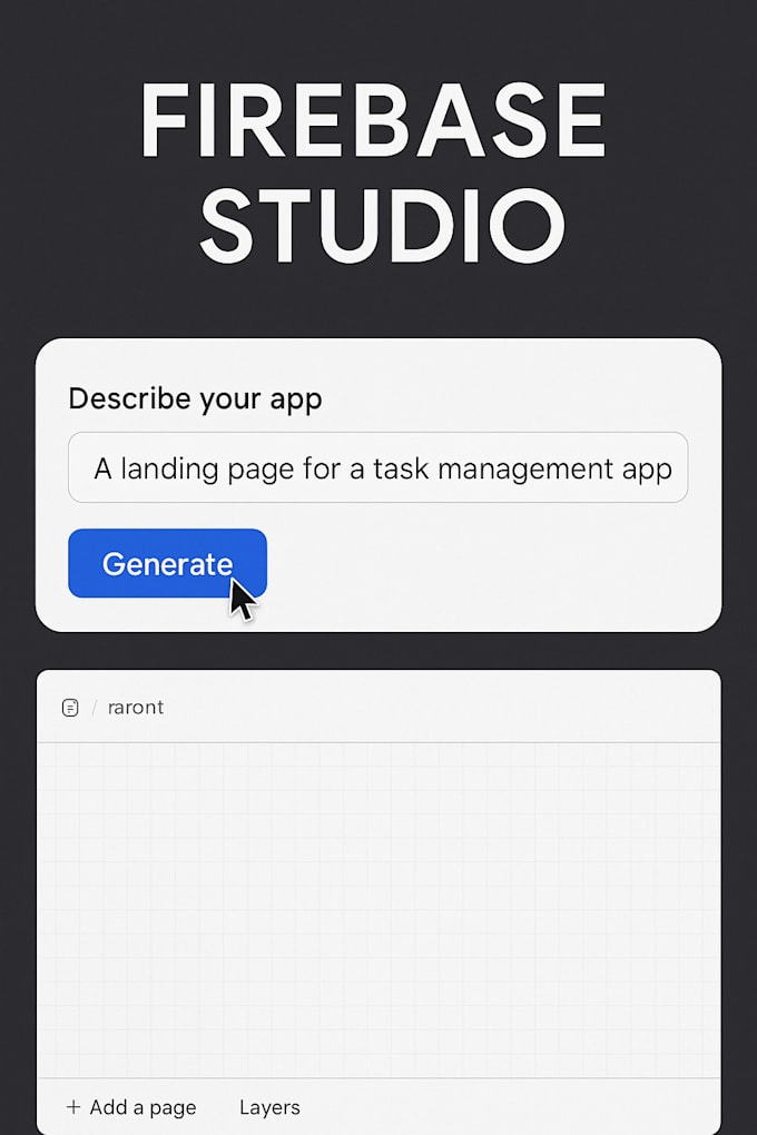 build full stack apps using firebase studio and ai